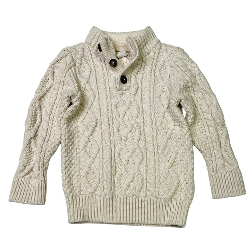 GAP Kids Cream Cable‎ Knit Sweater